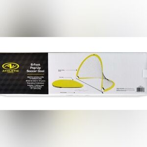 Yellow Pop-Up Soccer Goal